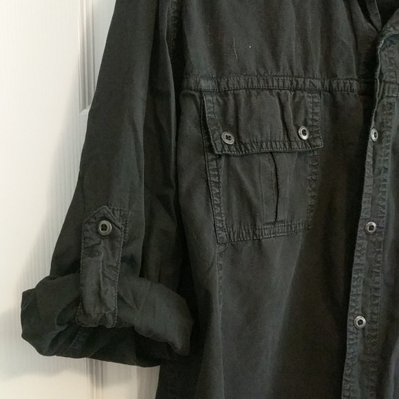 Mens Button Down Rolled Sleeves or Long - Picture 2 of 6